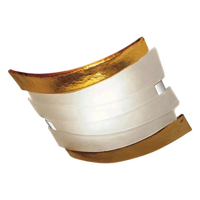 White Radius Radplm Wall Lamp by Mazzega 1946 For Sale - Image 8 of 8