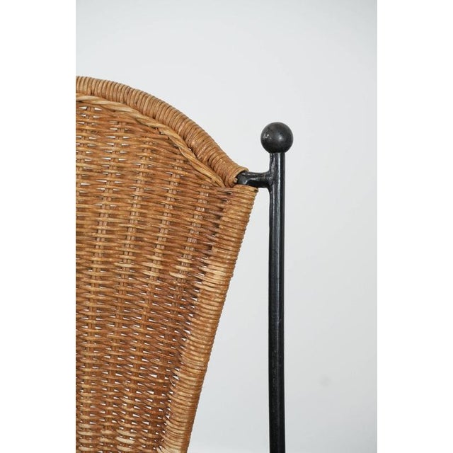 Vintage Dining Chairs with Cast Iron Frame from Frederick Weinberg, Set of 2 For Sale - Image 9 of 14