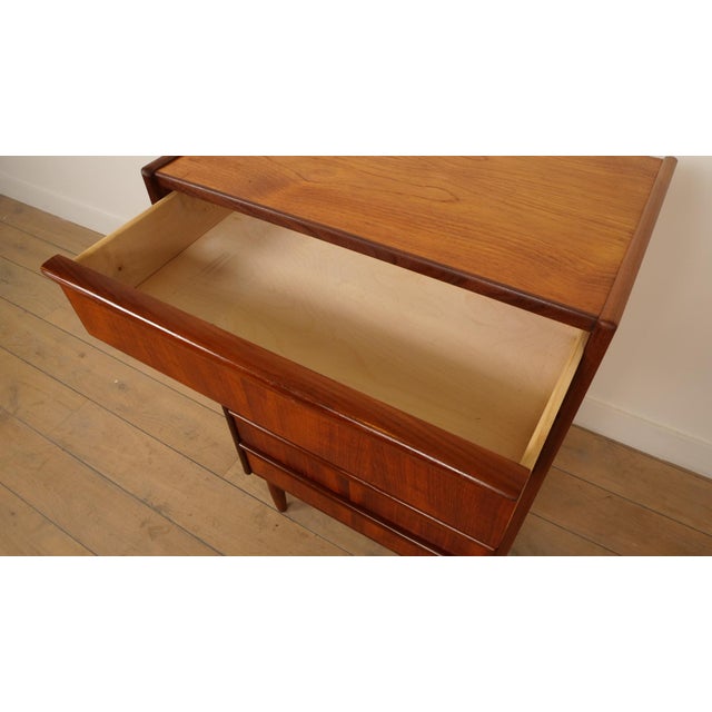 Brown Vintage Danish Chest of Drawers in Teak For Sale - Image 8 of 10