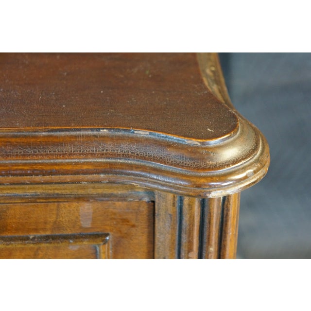 Antique William & Mary Style Walnut Dressing Table Dresser Vanity Mirror For Sale - Image 11 of 18