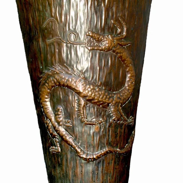 1950s Decorative Vase with Imperial Dragon by Alberto Calligaris, 1950s For Sale - Image 5 of 8