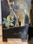 Black Asian Art Deco Screen/ Room Divider For Sale - Image 8 of 12
