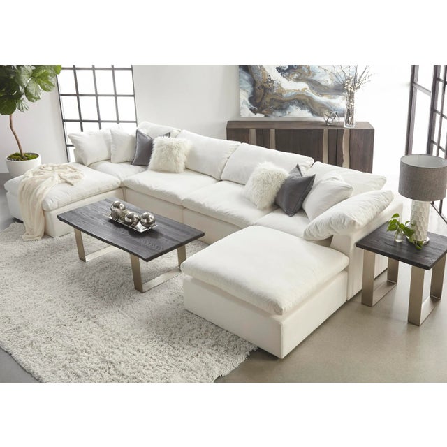 Sky Modular Ottoman, Pearl For Sale In Los Angeles - Image 6 of 11