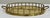 Mid-Century Modern Vintage Round Brass Faux Bamboo Rail Gallery Tray For Sale - Image 3 of 7