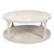Gray Scandinavian Two-Tier Drum Coffee Table in Grey Pine For Sale - Image 8 of 11