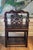 Chinese Wooden Chair with Carved Back and Armrests, 1850 For Sale - Image 3 of 14