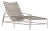 Brown Jordan Kantan Aluminum Suncloth Chaise Lounge, Dove frame with Mica fabric For Sale