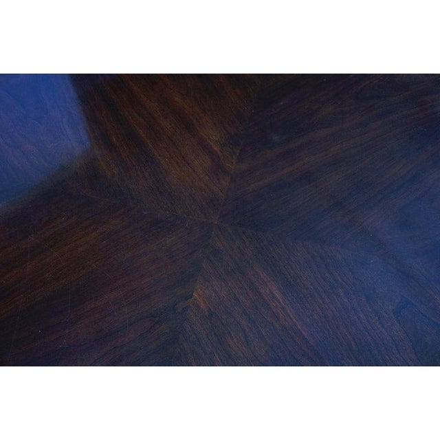 Drexel Heritage Mahogany and Ebonized Chinoiserie Decorated Low Table C1950 For Sale - Image 6 of 9