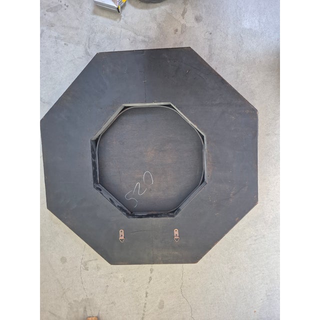 Boho Chic Vintage Boho Chic Octagonal Wall Mirror For Sale - Image 3 of 3