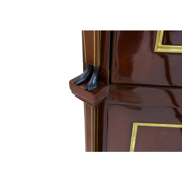 Brown Empire Secretaire, France, 1790s For Sale - Image 8 of 16