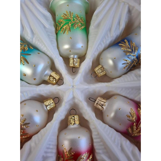 Vintage Czechoslovakian Glass Christmas Bells, 1960, Set of 6 For Sale - Image 15 of 17