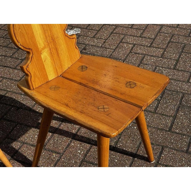 Wood Vintage Elm Dining Chairs by Cepelia, Set of 4 For Sale - Image 7 of 8