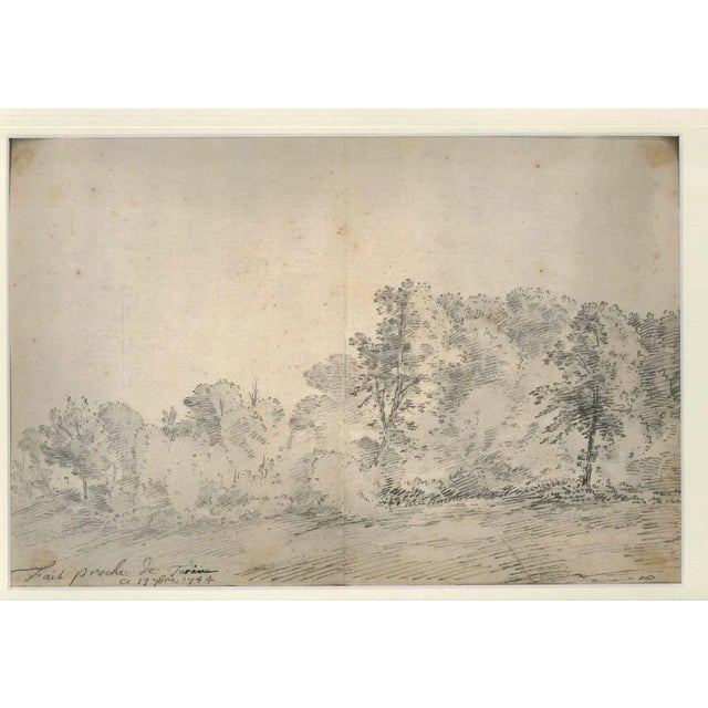China ink and Watercolour. With handwritten notes, indicating the place and date of the artwork in lower margin: ''Fait...