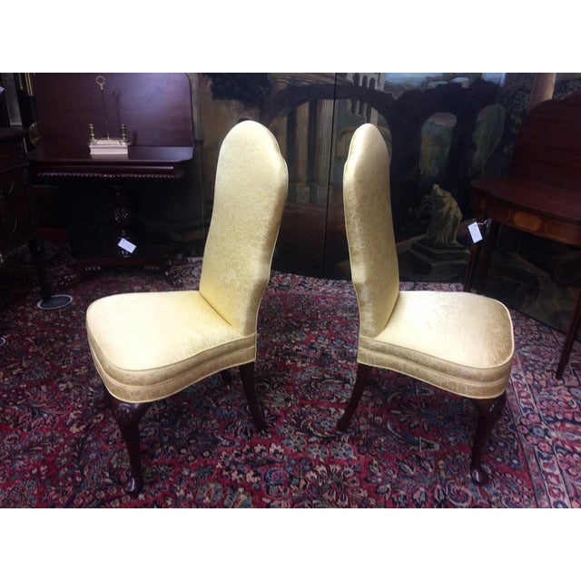 Vintage Yellow Accent Chairs, the Pair For Sale - Image 11 of 11