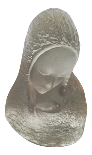 Viking Mid-Century Modern Art Glass Madonna Figurine