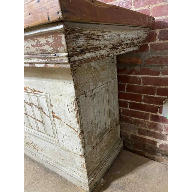 Discover a truly unique statement piece for your home or business with this impressive antique general store counter or...