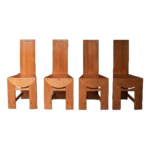 Dining Chairs by Artesanos Don Bosco, Set of 4 For Sale