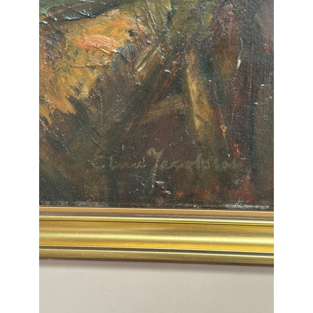 Elna Jacobsson, Cineraria in a Pot, 1960s, Oil Painting on Panel, Framed For Sale - Image 5 of 18
