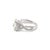 White 18k White Gold Gia 1.01ct Cushion Cut Diamond Crossover Shank Engagement Ring For Sale - Image 8 of 12