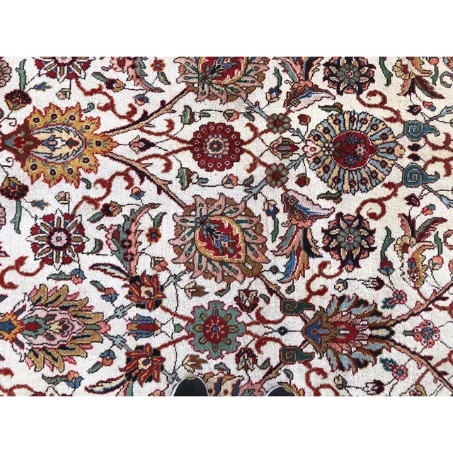 Textile Vintage Decorative Contemporary Style Persian Tabriz Rug For Sale - Image 7 of 10