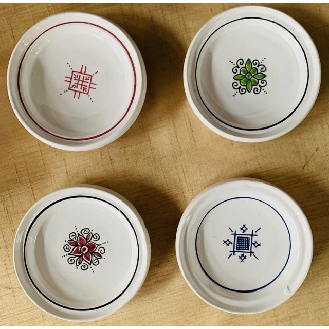 Ceramic Set of Four Small Serving Dishes or Tajines For Sale - Image 7 of 9