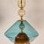Pair of Petrol Blue Glass Pendants, Italy For Sale - Image 10 of 12
