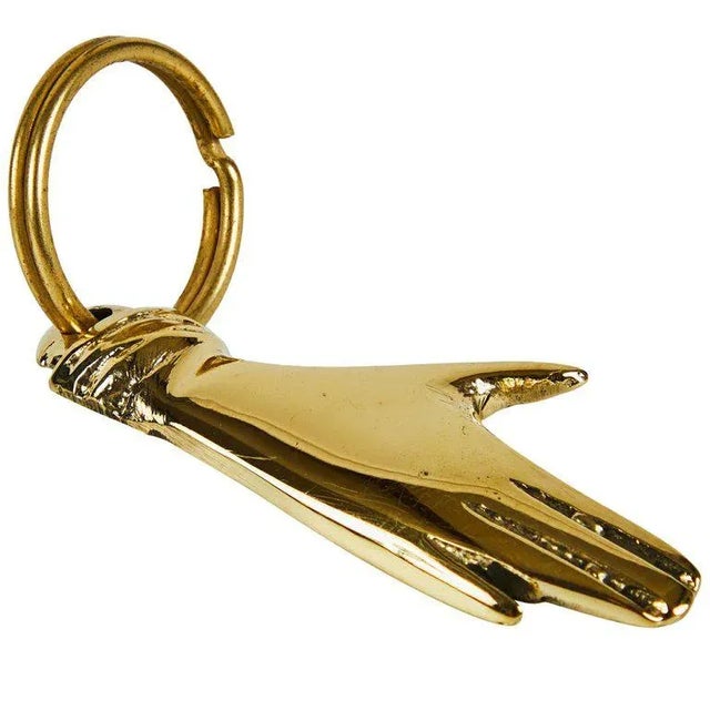 Carl Auböck Model #5734 'Hand' Brass Figurine Keyring For Sale - Image 11 of 11