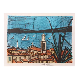 Bernard Buffet, The Roofs of Saint-Tropez, 1979, Lithograph For Sale