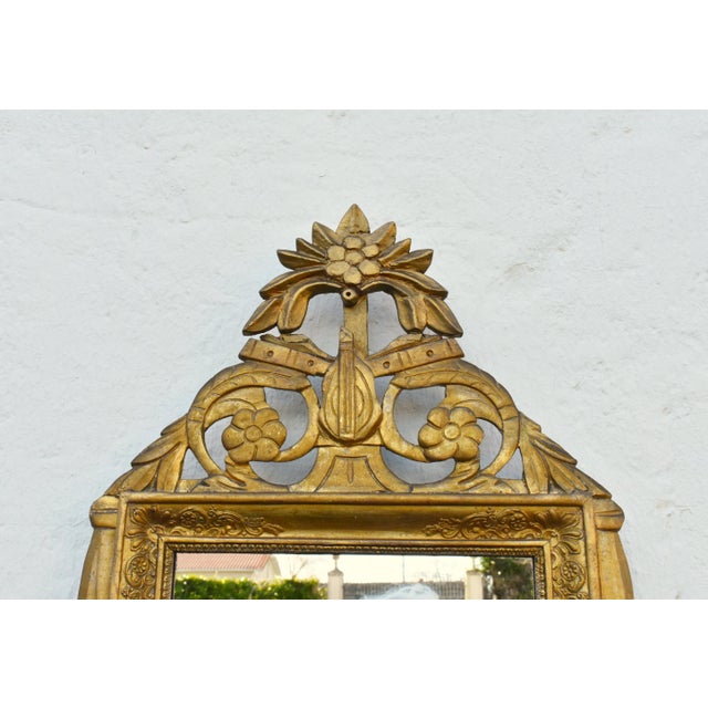 French Wall Mirror in Gilt Wood, 1890s For Sale - Image 10 of 13