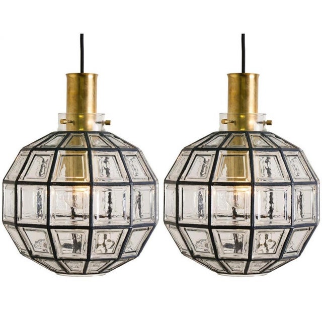 Iron and Clear Glass Flush Mount or Wall Light attributed to Limburg, 1970s For Sale - Image 11 of 15