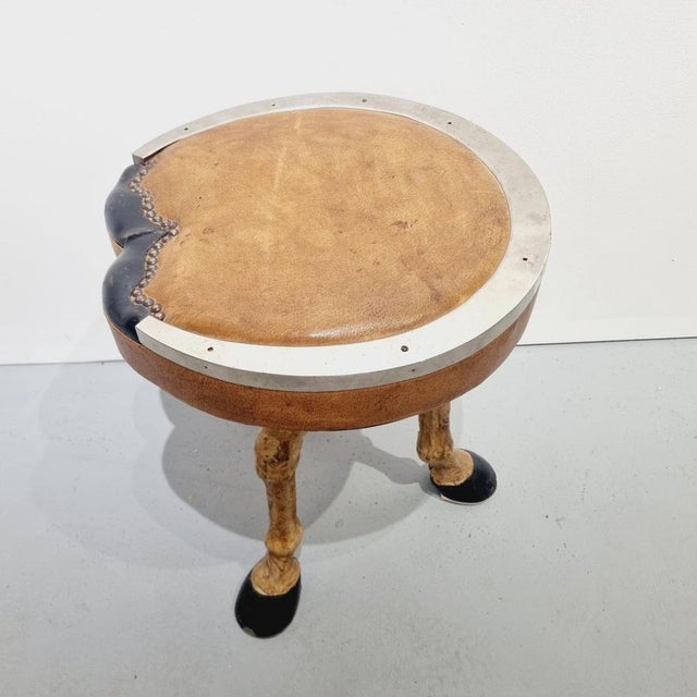 Rustic Goat-Legged Stool, 20th Century For Sale - Image 3 of 16