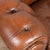 20th Century Vintage Brown Leather Chesterfield Two Seat Sofa Loveseat From Denmark For Sale - Image 6 of 14