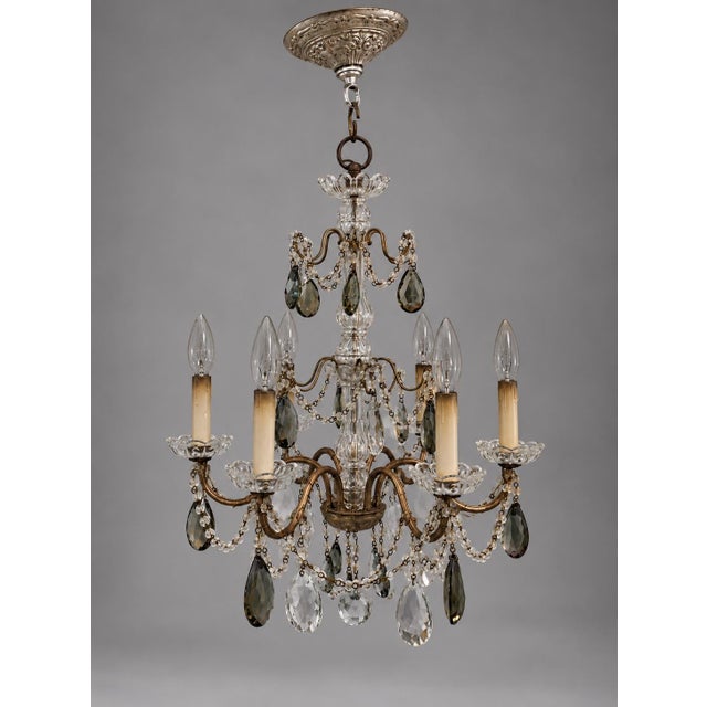 Early 19th Century French Bronze and Crystal Chandelier For Sale In New York - Image 6 of 8