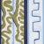 Mid-Century Modern Schumacher X Backdrop Night At The Opera Wallpaper in Deep Blue & Olive For Sale - Image 3 of 6
