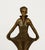 Metal Bronze Lady in a Harlequin Costume from Josef Lorenzl, 1920s For Sale - Image 7 of 11
