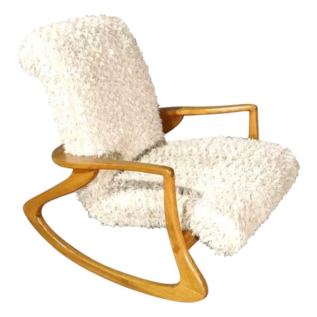 Mid 20th Century Sculptural Rocking Chair For Sale