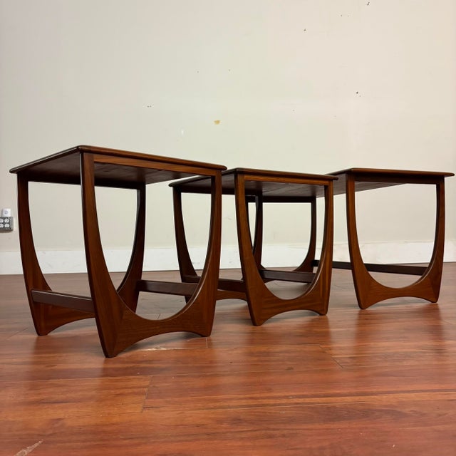 Brown G-Plan Astro Coffee & Side Nesting Tables For Sale - Image 8 of 12