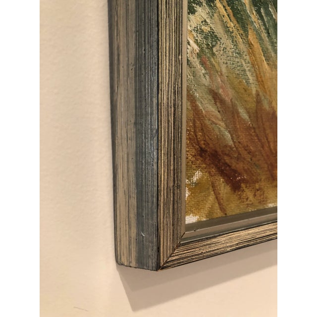 Paint Mid 20th Century Vintage Swedish Coastal Painting For Sale - Image 7 of 9