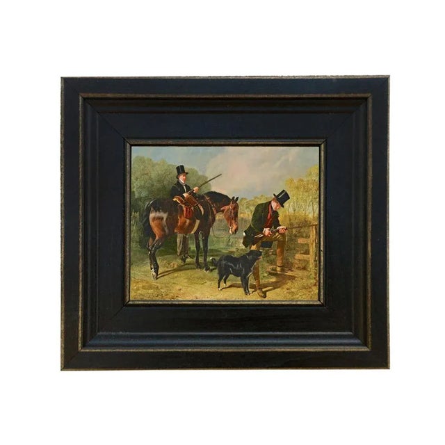 English "October" Contemporary Reproduction Print on Canvas After Alfred Corbould, Framed 8-1/2" X 9-1/2" For Sale - Image 3 of 3