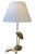 Hollywood Regency Vintage Hollywood Regency Brass Crane & Faux Bamboo Table Lamp For Sale - Image 3 of 12