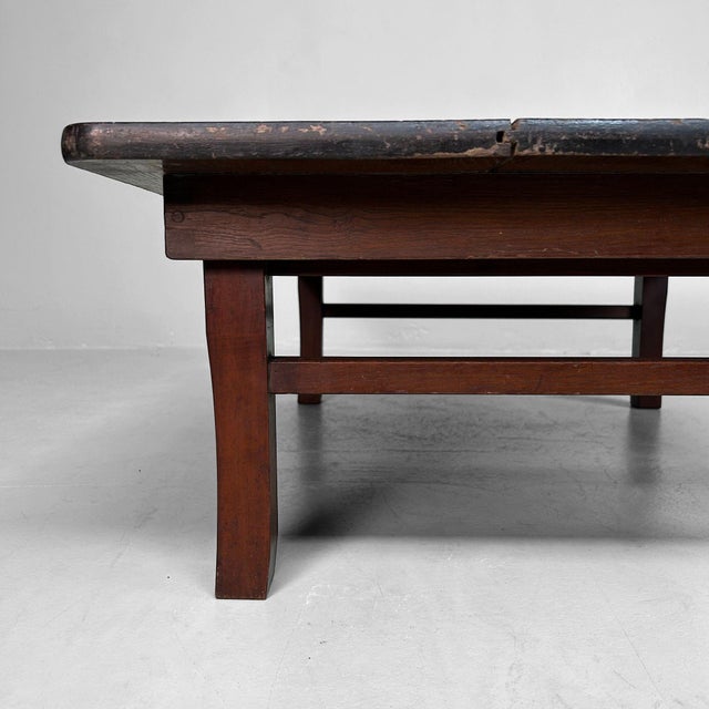 Vintage Japanese Wooden Folding Leg Table, 1920s For Sale - Image 16 of 18