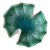Vintage Mid-Century Italian Murano Green and Silver Art Glass Bowl For Sale