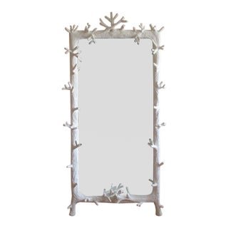 Oversized Twig Floor Mirror Attributed to John Dickinson, Late 20th Century For Sale