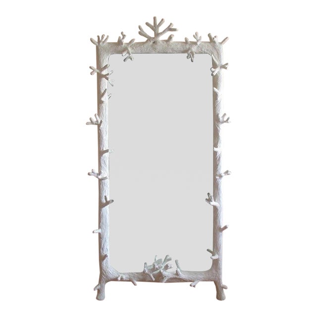 Oversized Twig Floor Mirror Attributed to John Dickinson, Late 20th Century For Sale
