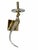 Elevate your space with this stunning pair of vintage Hollywood Regency style wall sconces featuring an elegant "Bird of...