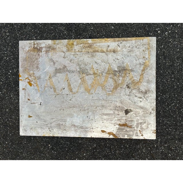 Late 20th Century Bantry - Original Artisan Painted City Crest / Seal Sign on Metal - Ireland For Sale - Image 9 of 9