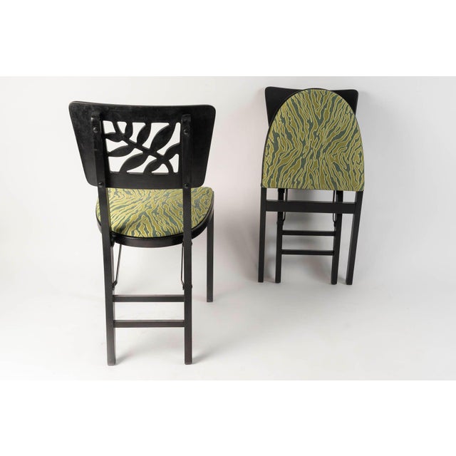 Folding Chairs from Stakmore, New York, 1930s, Set of 4 For Sale - Image 6 of 12
