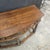 Early 20th Century Vintage English Oak 2 Drawer Console Table With Shaped Front For Sale - Image 5 of 17