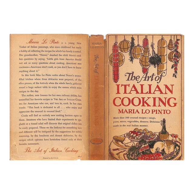 "The Art of Italian Cooking" 1953 Lo Pinto, Maria (Inscribed) For Sale