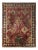 Hand-Knotted Antique Shahrestan Rug in Red and Beige-Brown Floral Pattern For Sale